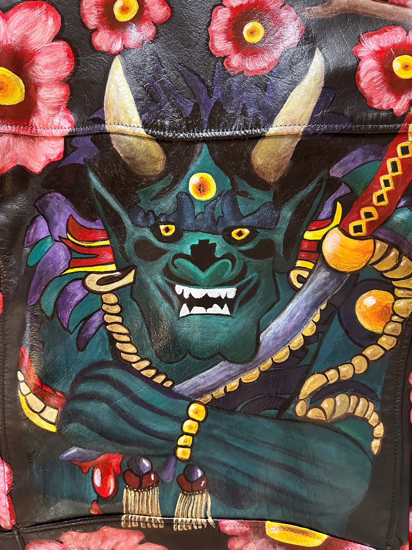 Oni Biker - Men's Heavy Leather Motorcycle Jacket