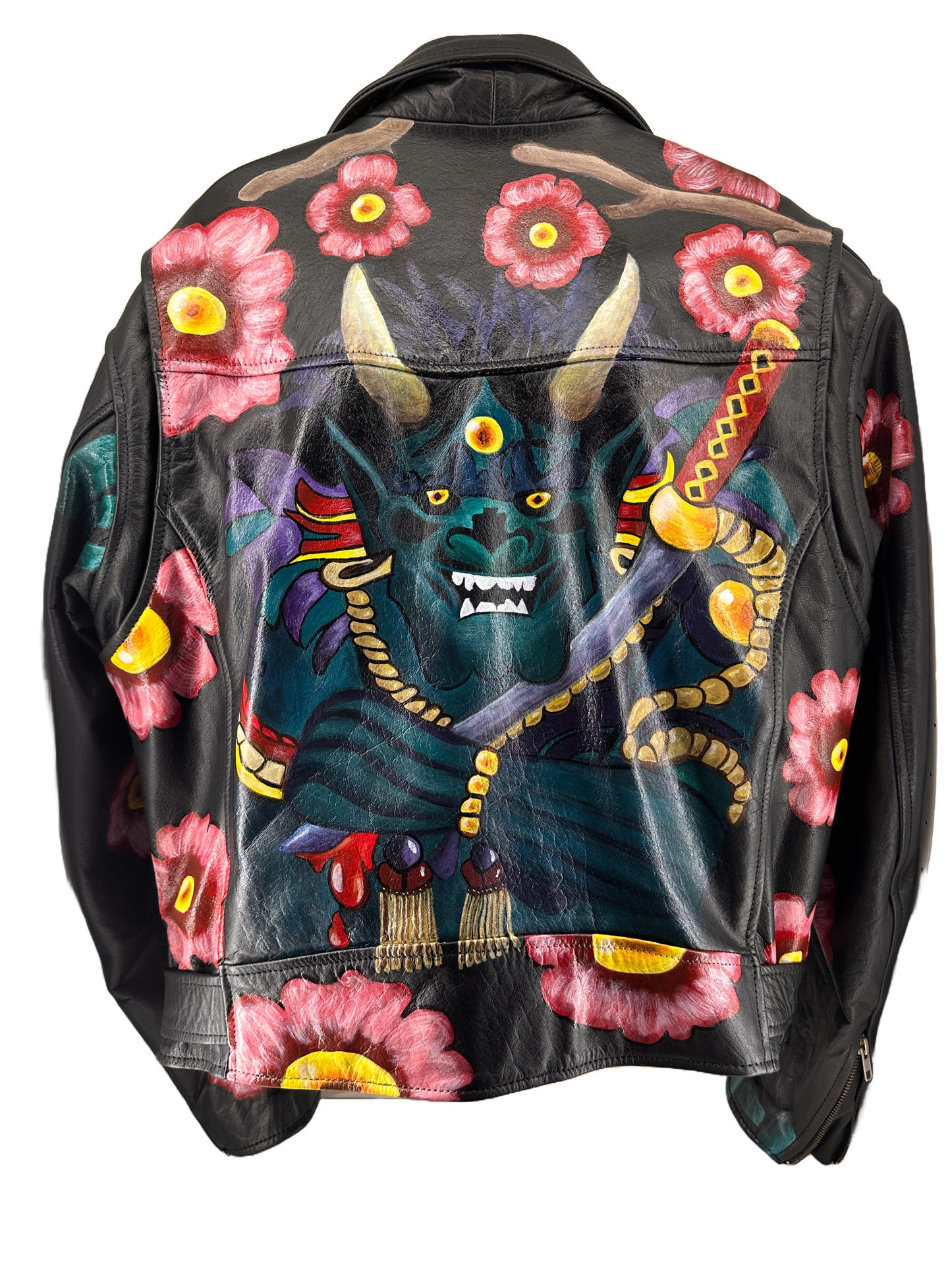 Oni Biker - Men's Heavy Leather Motorcycle Jacket