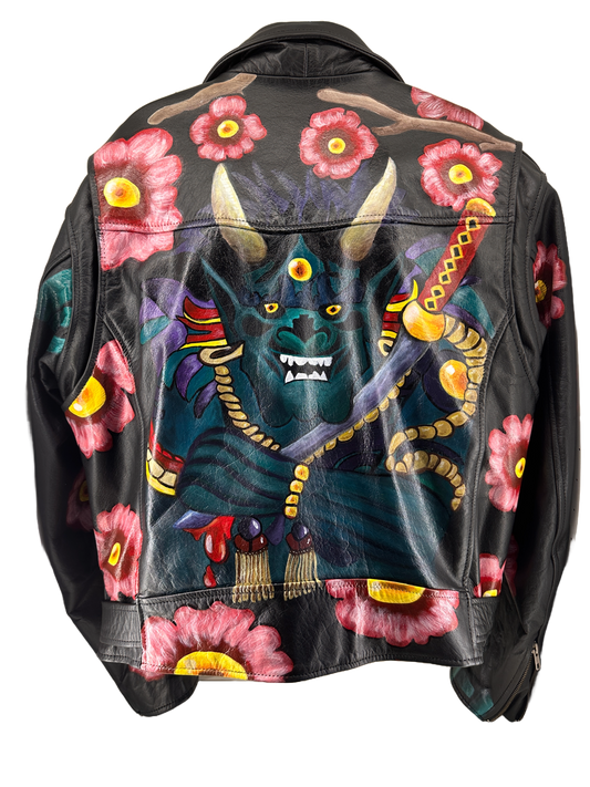 Oni Biker - Men's Heavy Leather Motorcycle Jacket